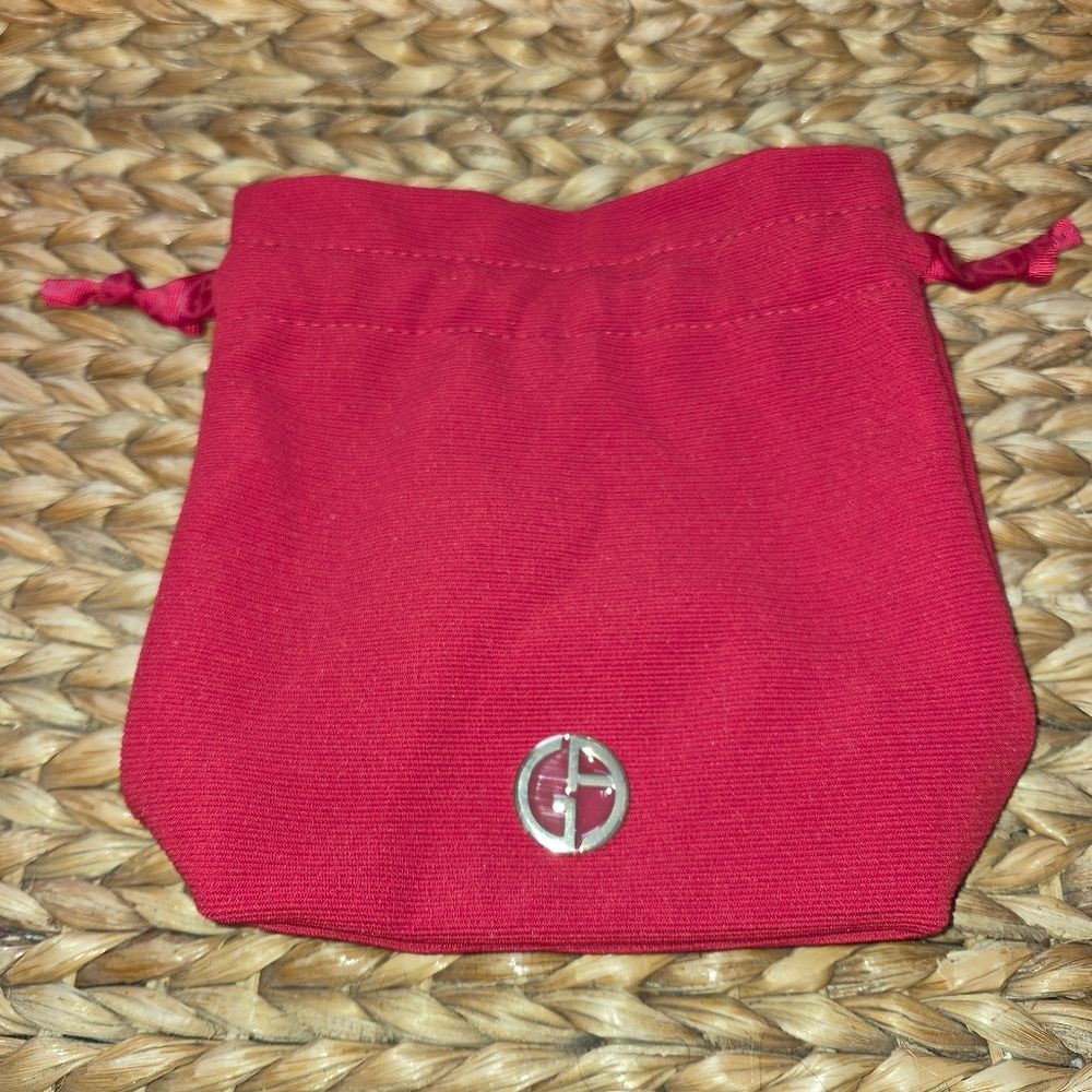 NWOT Georgio Armani Beauty red drawstring pouch